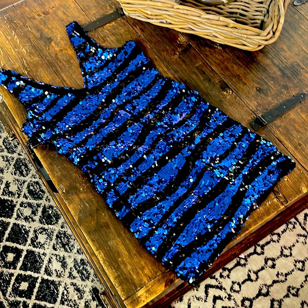 Shimmer dress for fun occasions.